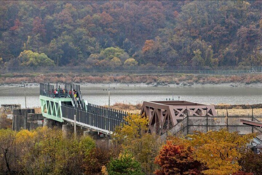 DMZ and Jaein Falls in UNESCO Geopark and Suspension Bridge