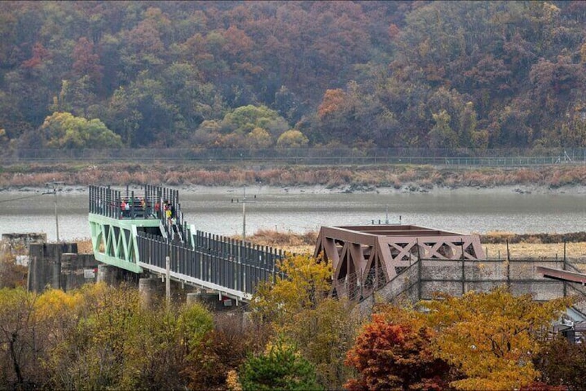 DMZ and Jaein Falls in UNESCO Geopark and Suspension Bridge