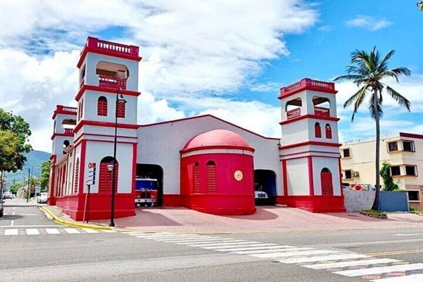 Fire Station Building At The Puerto Plata Boulevard.