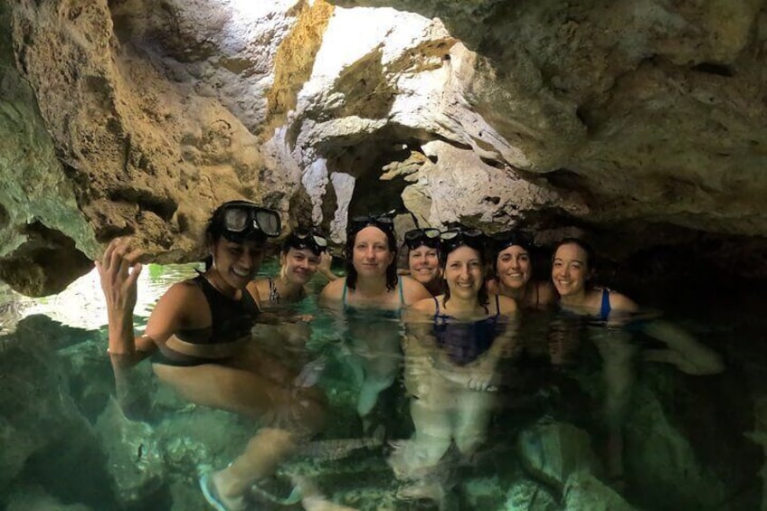 Underground Cenotes Snorkeling Tour with Mayan Snack