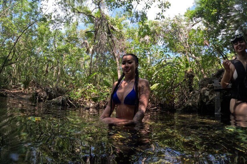 Underground Cenotes Snorkeling Tour with Mayan Snack