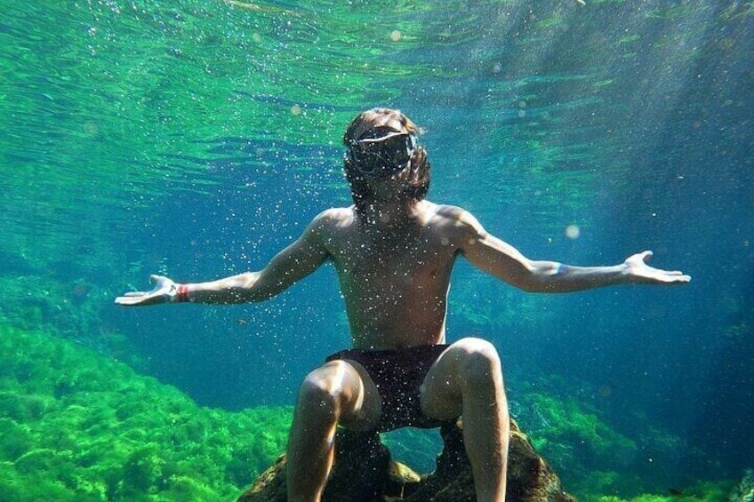 Underground Cenotes Snorkeling Tour with Mayan Snack