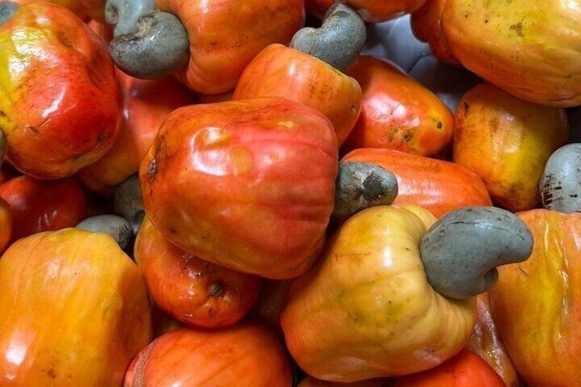 Taste Tropical Brazilian Fruits at a Market in Fortaleza