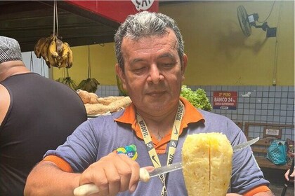 Taste Tropical Brazilian Fruits at a Market in Fortaleza