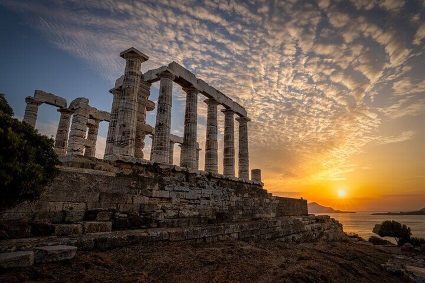 Athens To Cape Sounio and Poseidon Temple Sunset Private Tour