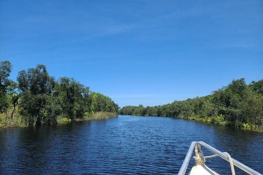 Vie from Pangalane river ride by motorboat