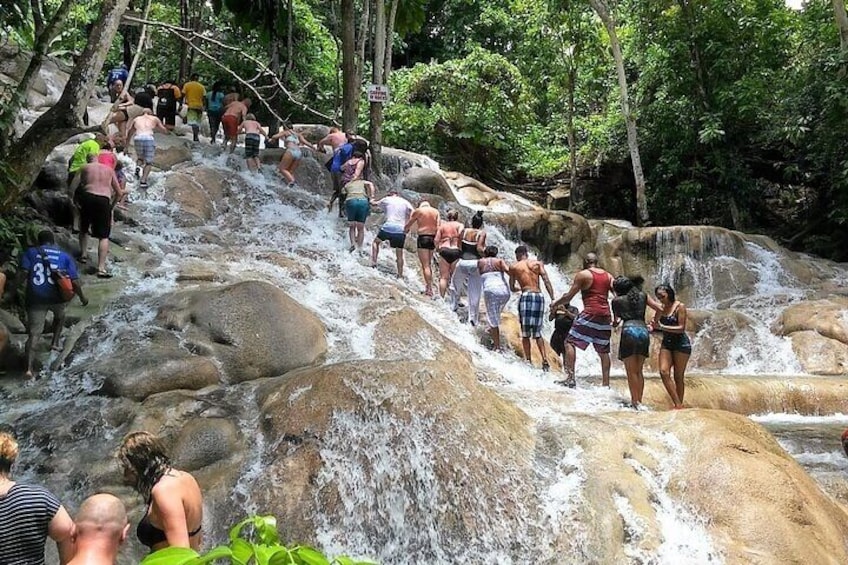 Blue Hole, Secret Falls, and Dunn's River Falls Combo Tour