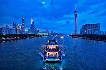Guangzhou Pearl River Night Cruise and Canton Tower Night Tour