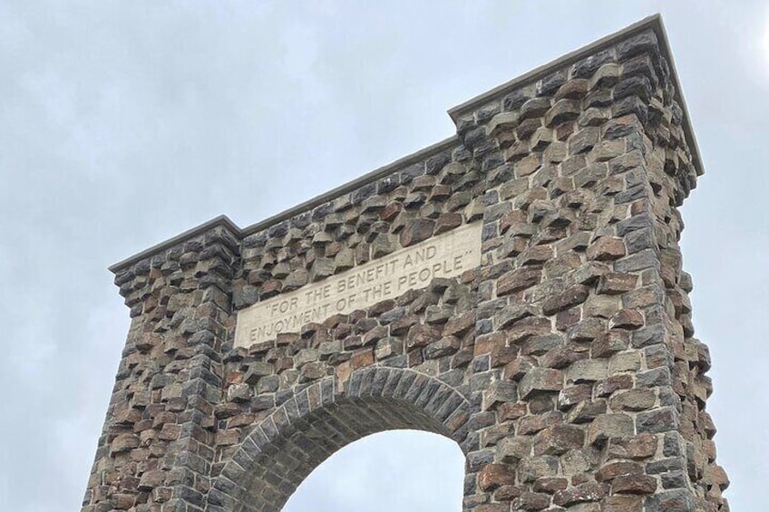 Roosevelt Arch in Gardiner, MT