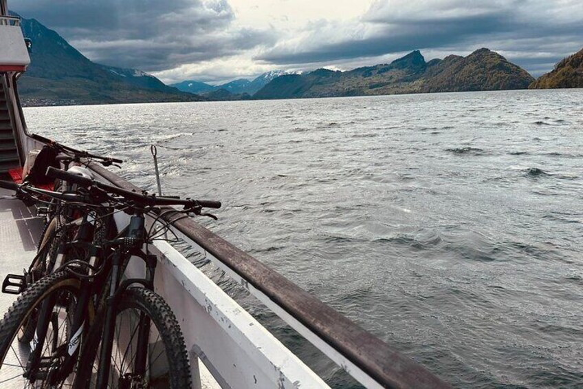 Scenic Bike Tour with a Lake Cruise Adventure