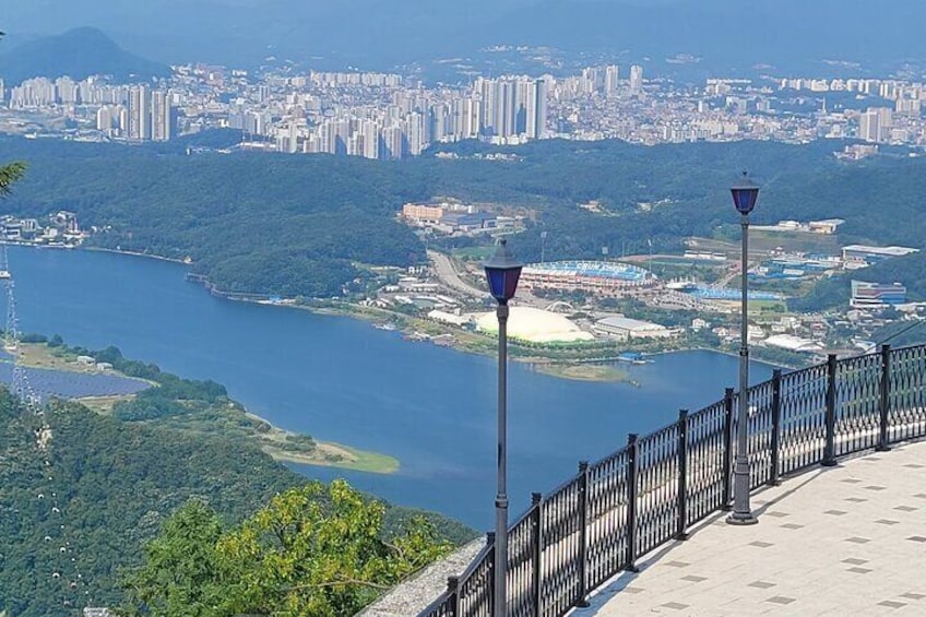 Panoramic view from the summit of Mt. Samaksan