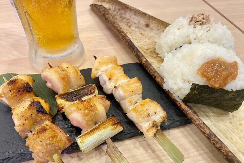 Tokyo Yakitori and Onigiri Making Experience