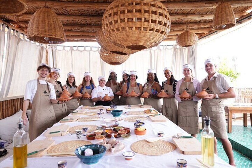 Tagines ready for cooking