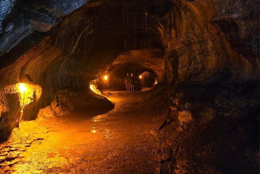 Walk through Nahuku, an ancient, 600-foot-long lava tube.