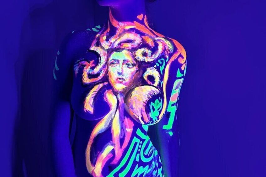 UV Body Painting Experience for Couples in Brooklyn