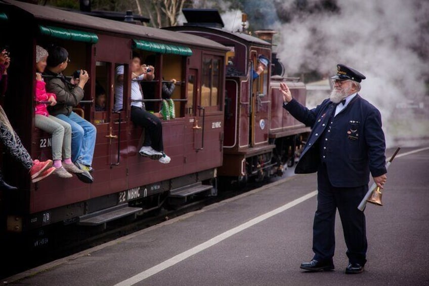 Station Master and Train
