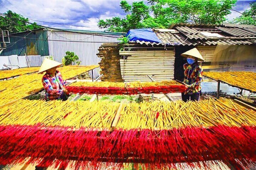 Handmade Incense Making Activity in local village from Hanoi