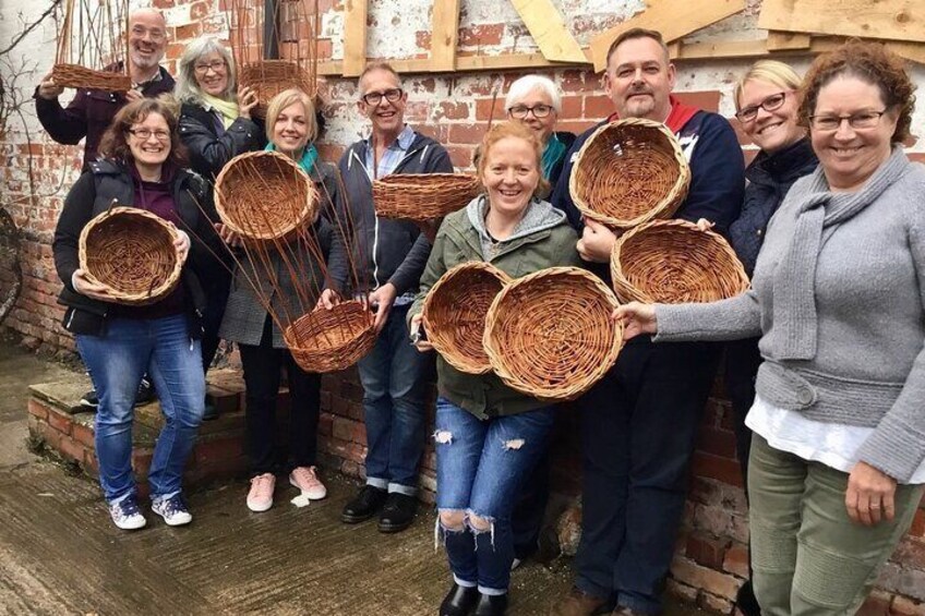 Basket Weaving Day Course on the Rural Outskirts of York