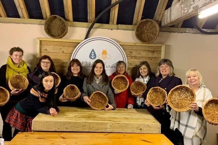 Basket Weaving Day Course on the Rural Outskirts of York