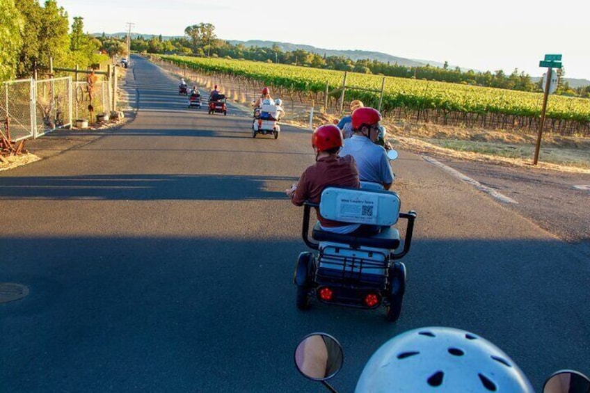 3 Hour Electric Trike Sunset Tour at Sonoma