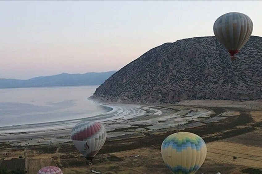 Salda Lake and Hot Air Balloon Tour in Salda