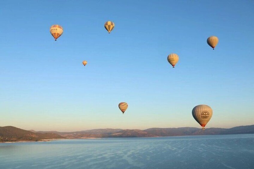 Salda Lake and Hot Air Balloon Tour in Salda