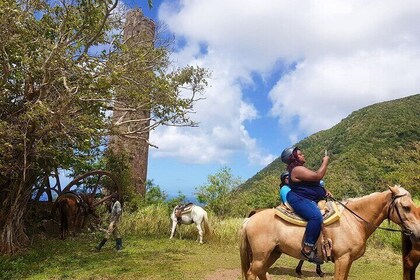 St.Kitts Half Island Tour +Horse Back Riding on The Beach