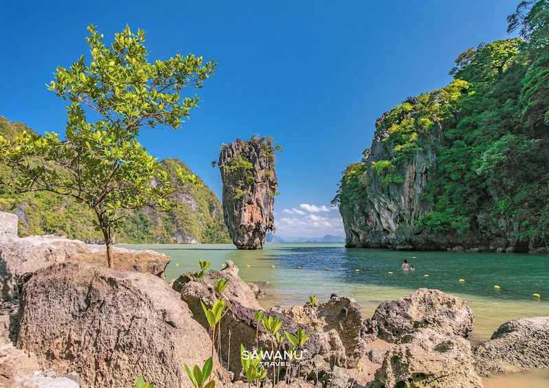 Discover James Bond Island in Phang Nga Bay by Powered catamaran and canoe