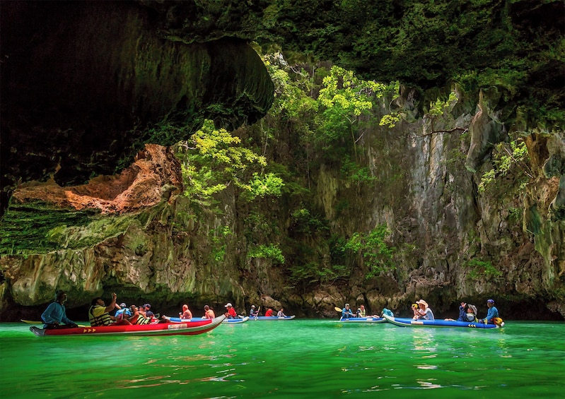 Discover James Bond Island in Phang Nga Bay by Powered catamaran and canoe