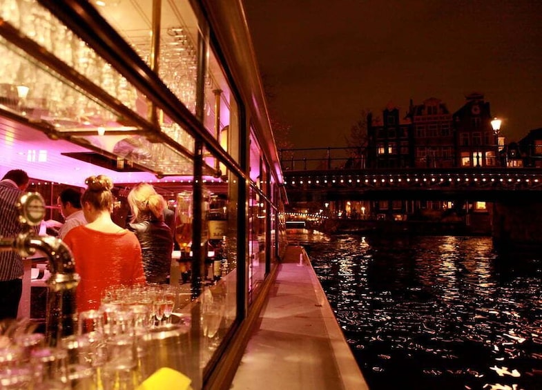 Picture 4 for Activity Amsterdam: Luxury Light Festival Canal Cruise with Drinks