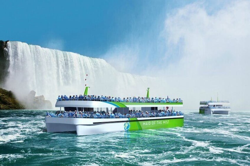 Day And Night Niagara Falls USA Side Tour & Boat Ride