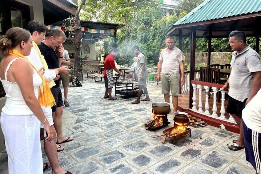 Group Local Wood Fire Cooking