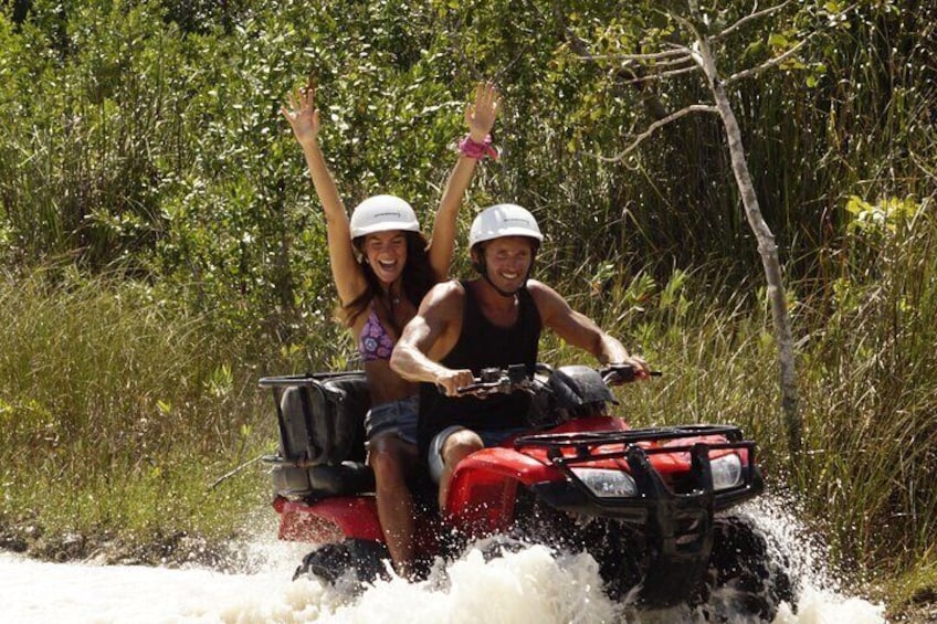 ATV and Clear Boat Ride Full Experience in Cozumel