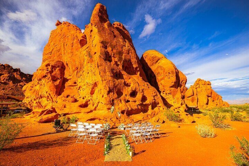 Valley of Fire Wedding-7 Sisters Wedding Area