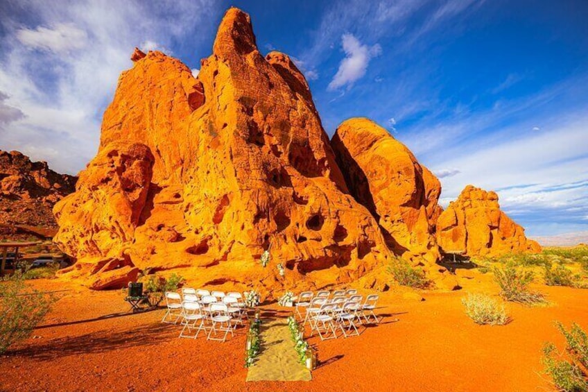 Valley of Fire Wedding-7 Sisters Wedding Area