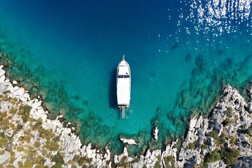 A Traditional Turkish Gulet from the Bays of Kekova