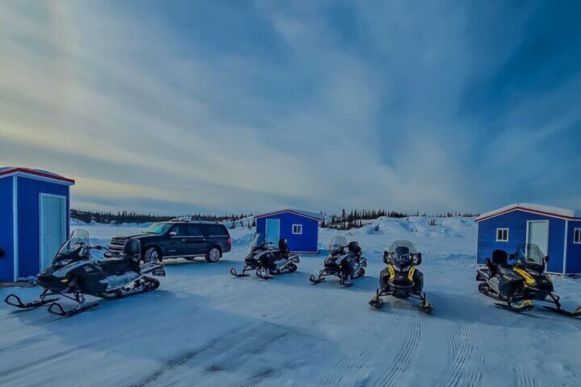 Private Yellowknife Snowmobiling Ice Cave Adventure Combo