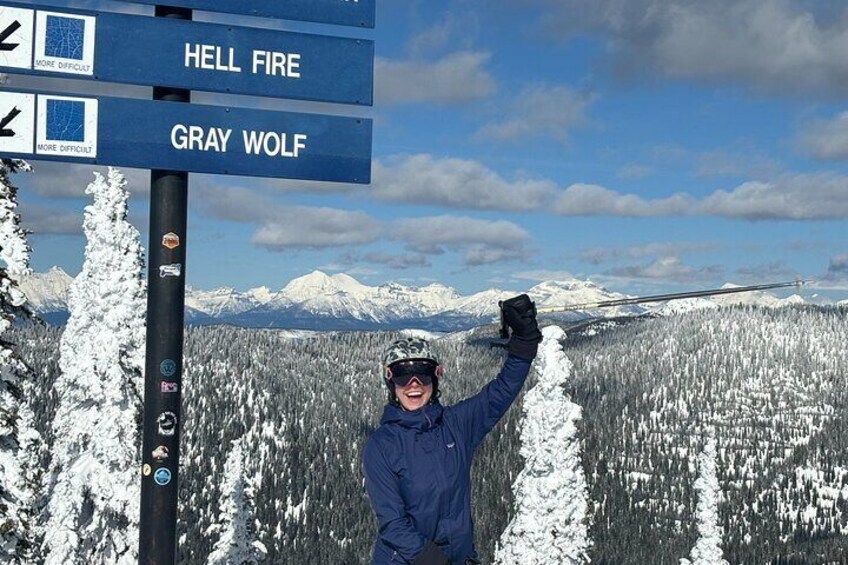 We are cruising the groomers today! You can't beat the sunshine and the views!