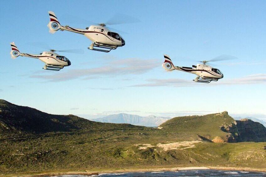 Cape Town Helicopters fleet of Airbus helicopters.