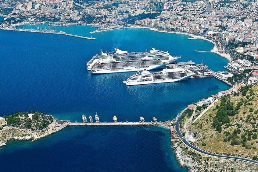 Kusadasi Port and Guvercinada