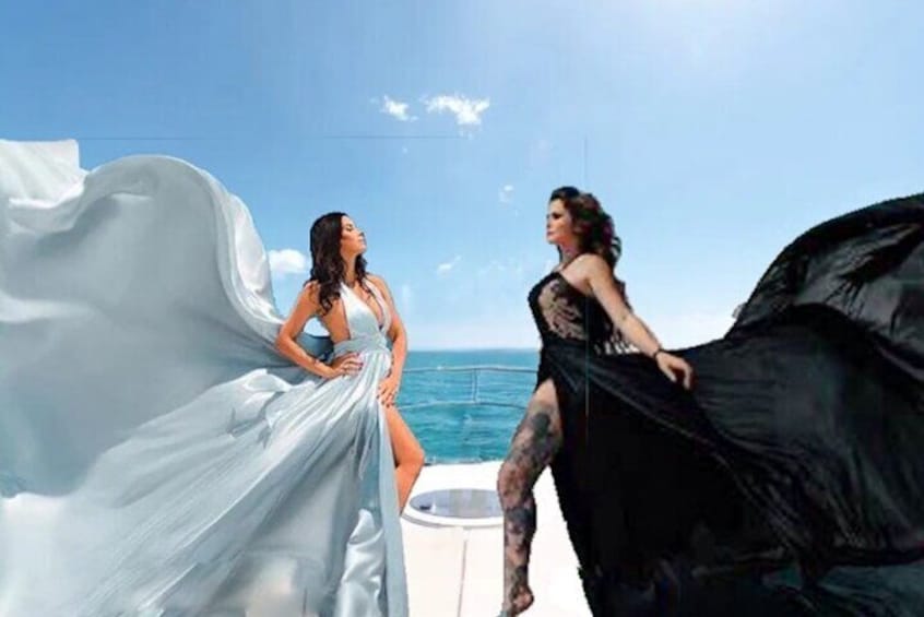 Private Yacht Tour w/optional Flying Dress Photoshoot Montego Bay