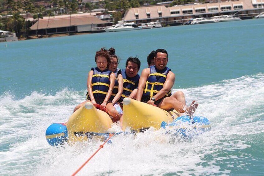 Combo Banana Boat Ride and Bumper Tube Ride in Hawaii