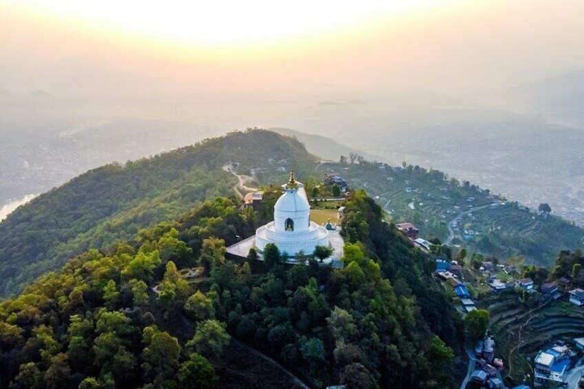 Peace pagoda in Pokhara