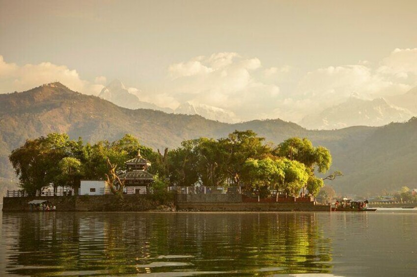 Barahi Temple in Fewa Lake