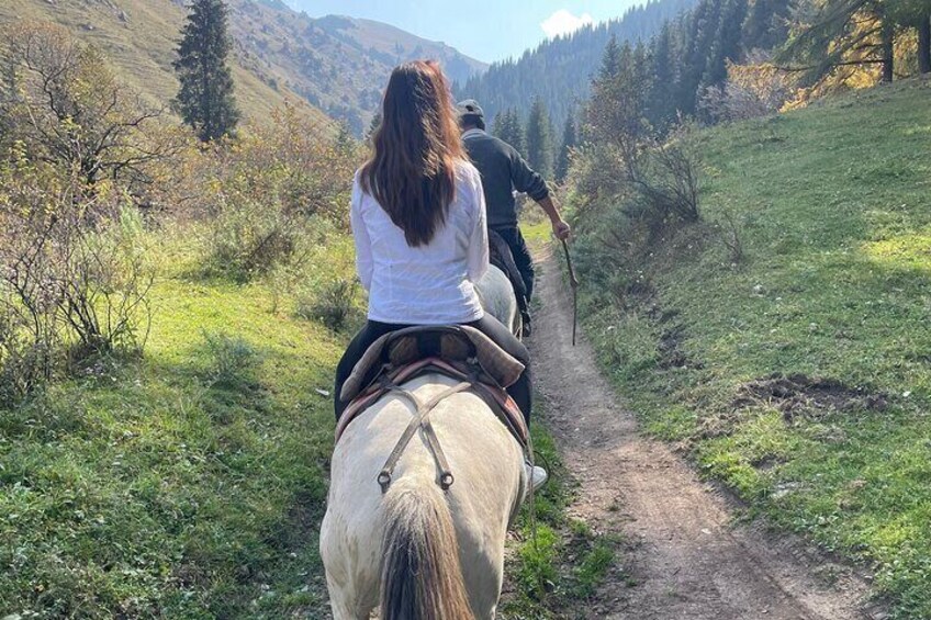 Scenic Horse Ride in Chon Kemin Valley with Ancient Burana Tower 