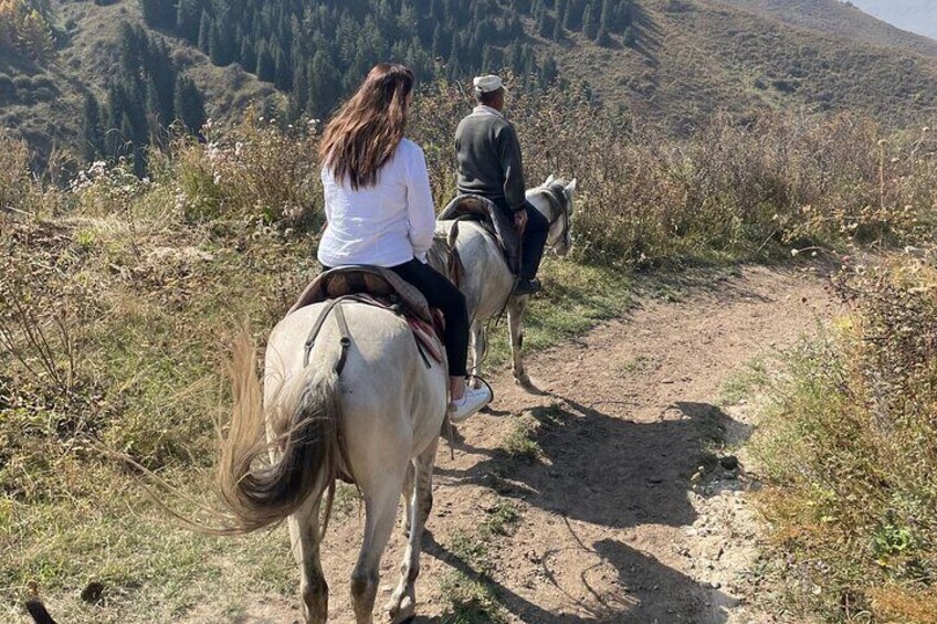 Scenic Horse Ride in Chon Kemin Valley with Ancient Burana Tower 