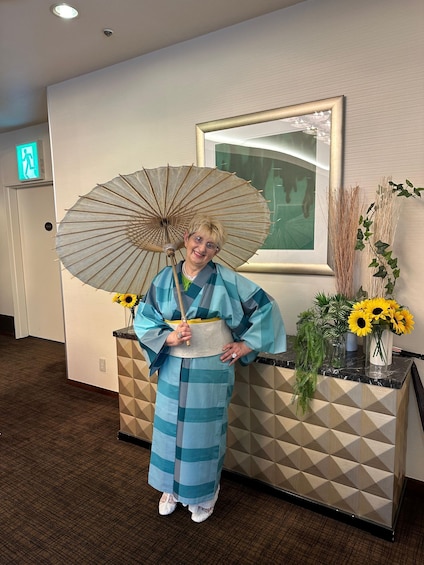 Picture 4 for Activity Kagoshima: Oshima Tsumugi Kimono Rental with Dressing