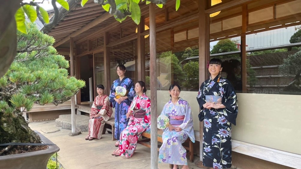 Tokyo Tea Ceremony Experience or Wearing Kimono at Bonsai Museum