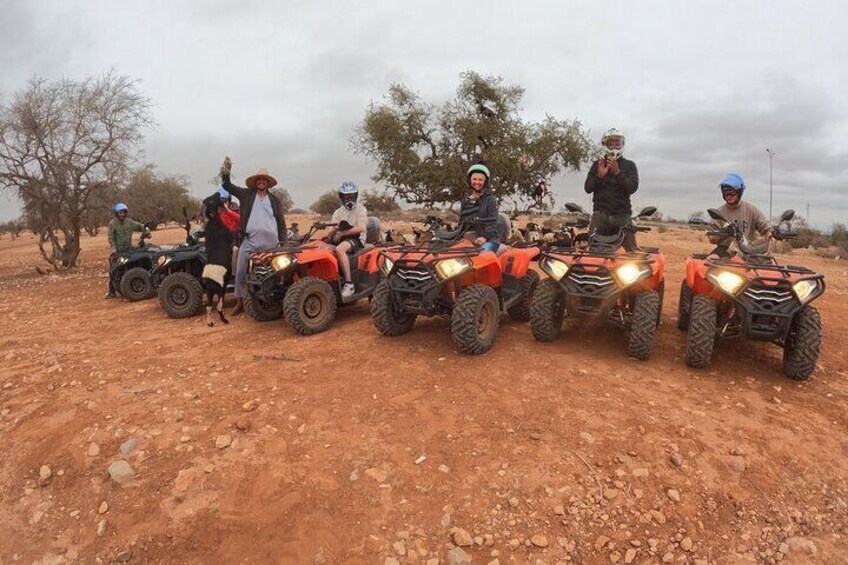 Agadir Agafay Desert Quad Biking With Goats On The Tree