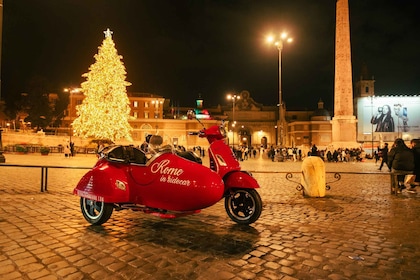 2h Xmas Lights Vespa Sidecar Tour